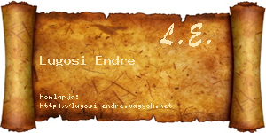 Lugosi Endre névjegykártya